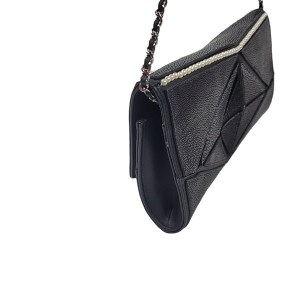 RARE! NEW Chanel Midnight Swim Pearl Origami Clutch - Picture 7 of 12